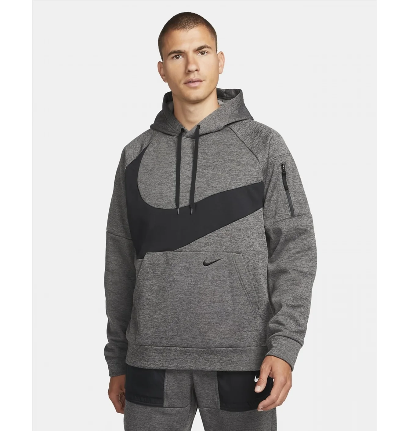 Худі чоловіче Nike M Nk Tf Hd Po Swoosh Grey Dq5401-071