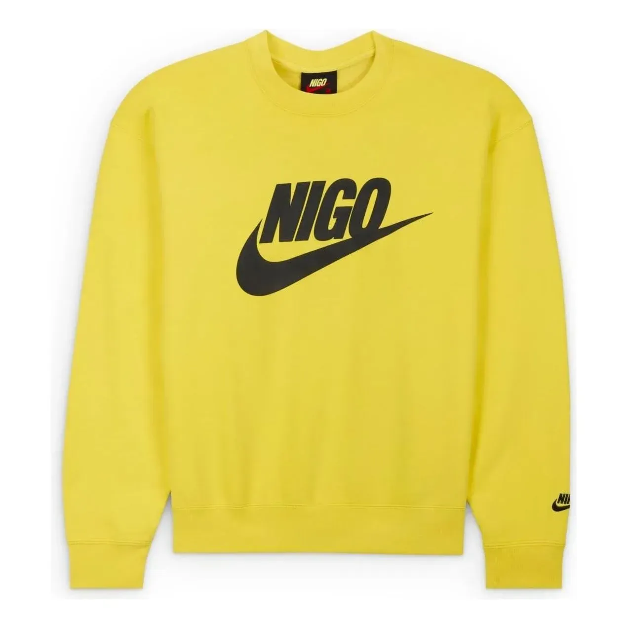 Футболка чоловіча Nike Nike X Nigo Fleece Sweatshirt 'Yellow Black' (FV5941-735)