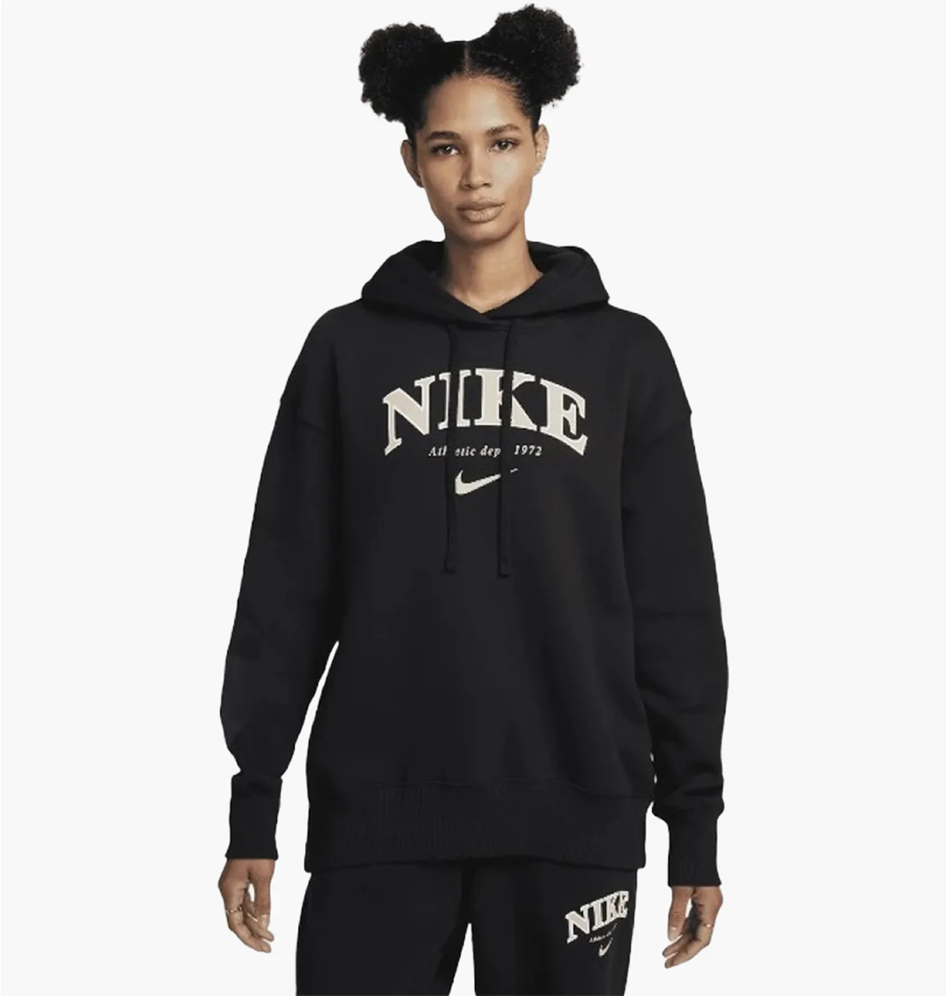 Худі жіноче Nike Sportswear Oversized Fleece Pullover Hoodie Black FB9958-010