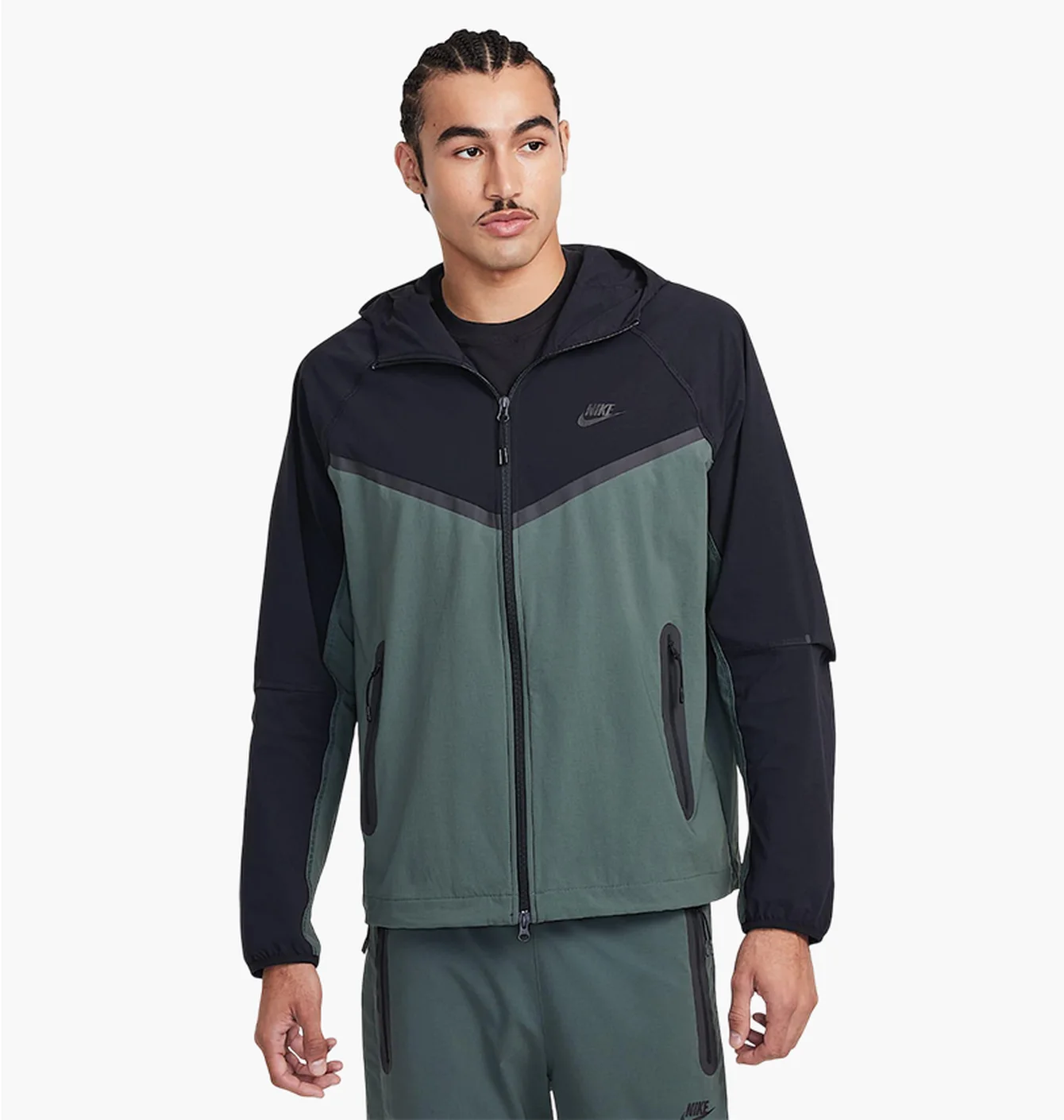 Вітровка чоловіча Nike Tech Woven Black/Green HM7151-338