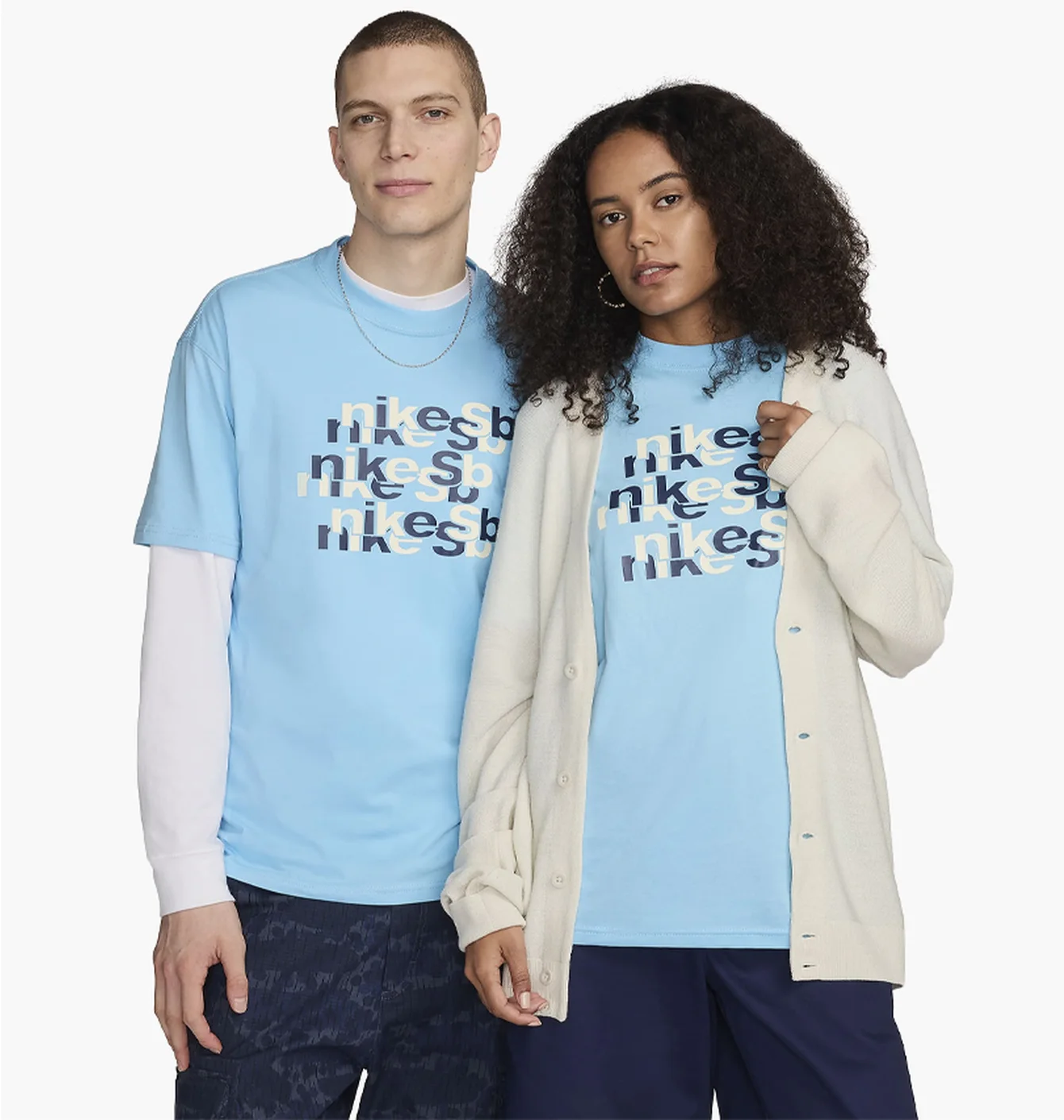 Футболка унісекс Nike Sb Tee Oc Repeat Brd Light Blue FV3494-407