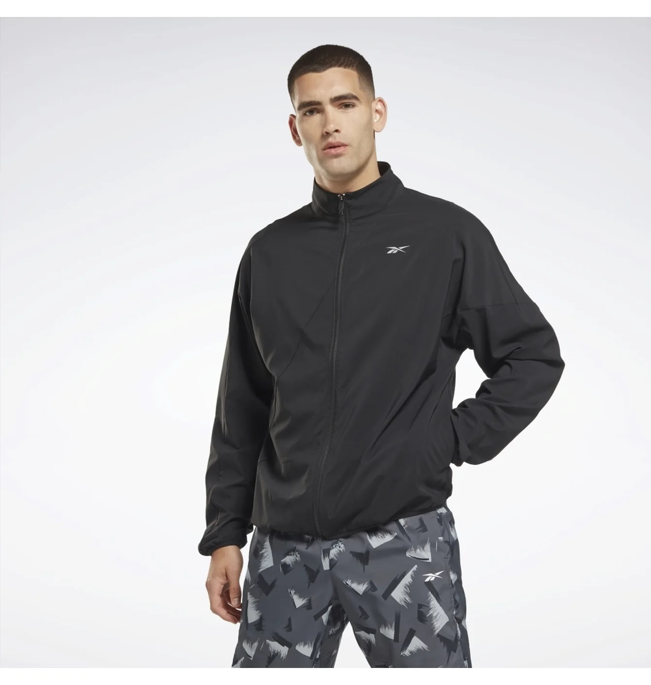 Кофта чоловіча Reebok Running Woven Wind Jacket Black Hi0053