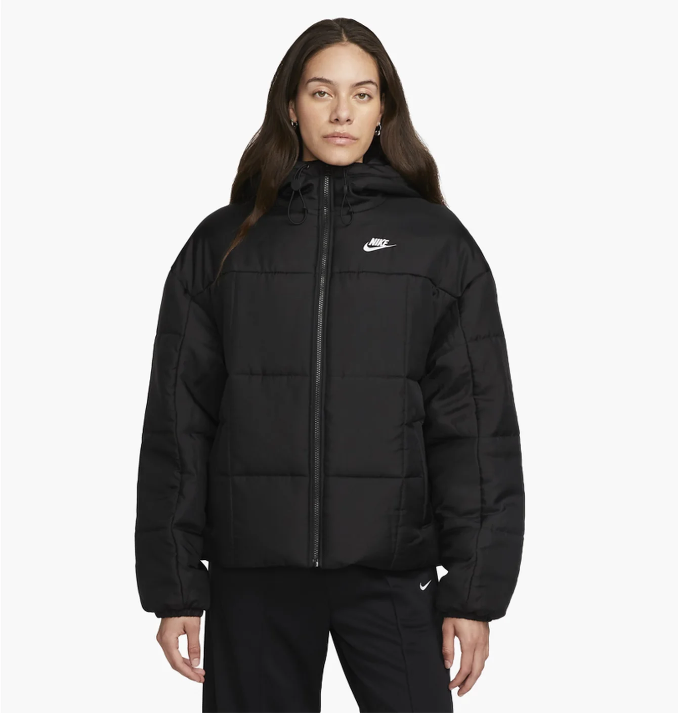 Пуховик жіночий Nike Sportswear Therma-Fit Essentials Black FB7672-010