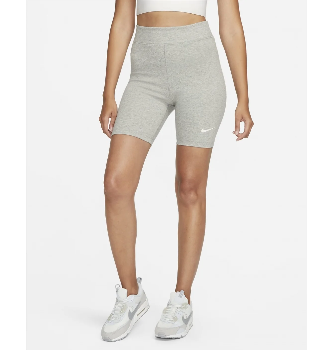 Шорти жіночі Nike Sportswear Classics High-Waisted 8 Biker Shorts Grey DV7797-063