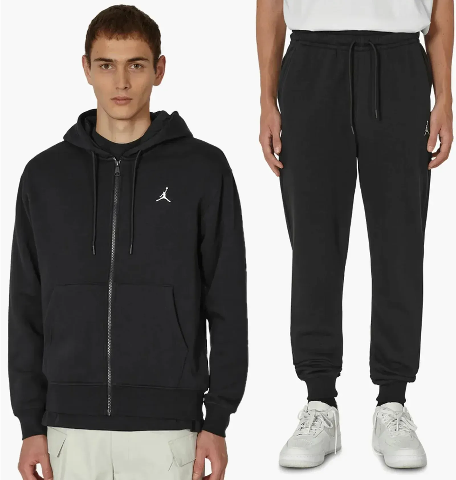 Спортивний костюм чоловічий Jordan Ess Flc Fz Set Black (FJ7771-010__FJ7779-010)