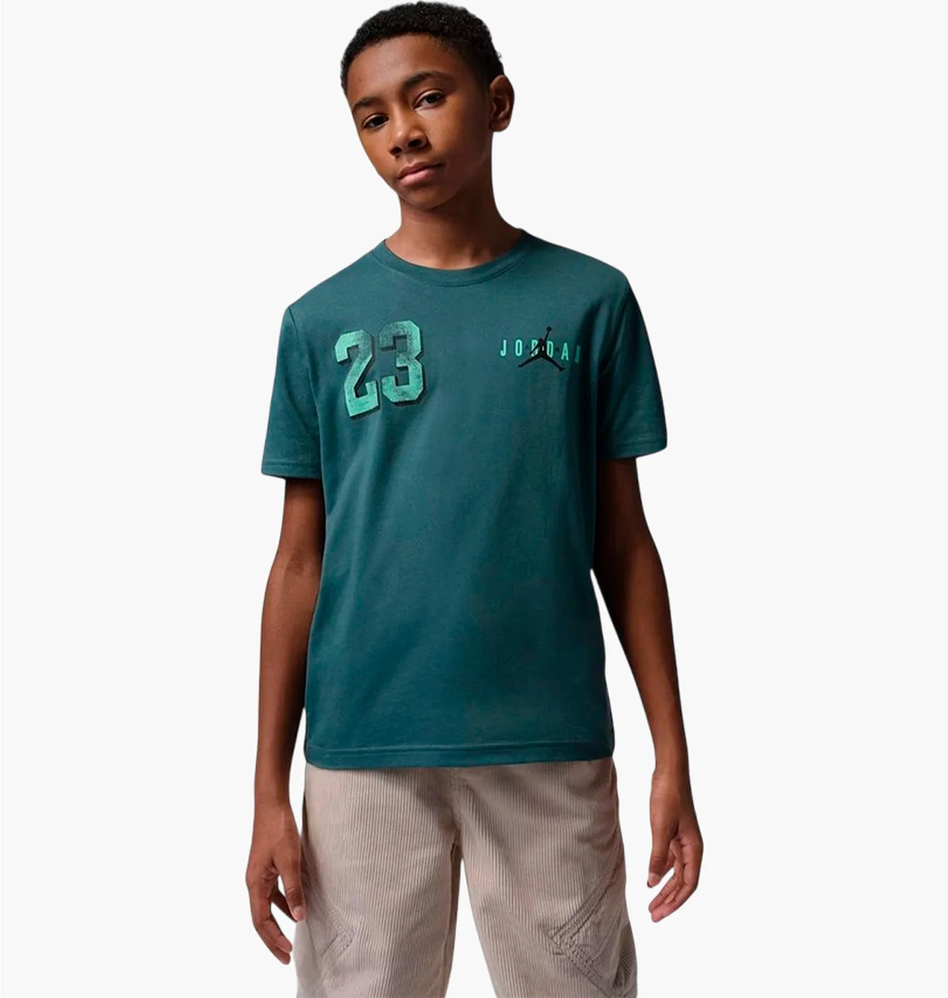 Футболка дитяча Air Jordan Brooklyn Varsity Turquoise 95F748-EA0