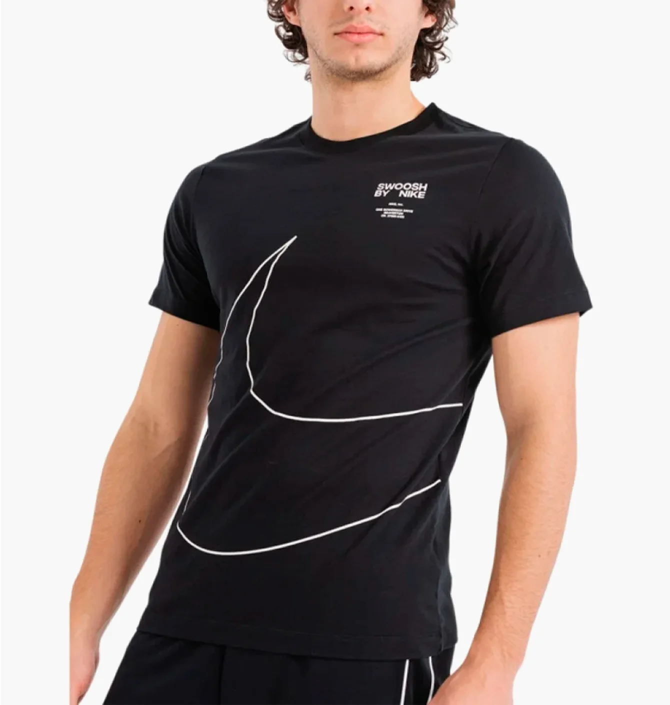 Футболка чоловіча Nike Nsw Tee Big Swoosh 2 Black DZ2883-010