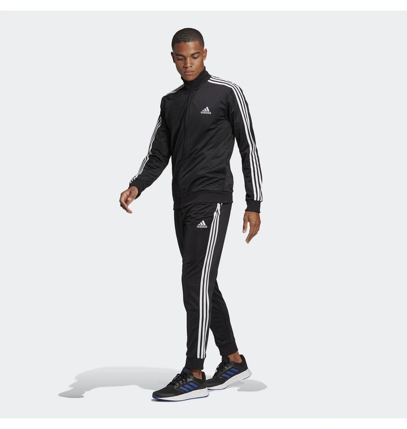 Спортивний костюм чоловічий Adidas Primegreen Essentials 3-Stripes Track Suit Black GK9651