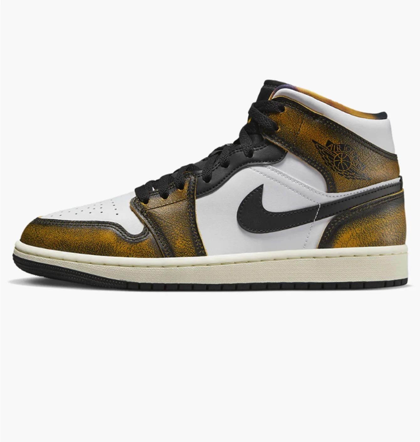 Кросівки чоловічі Air Jordan 1 Mid Se White/Green Dq8417-071
