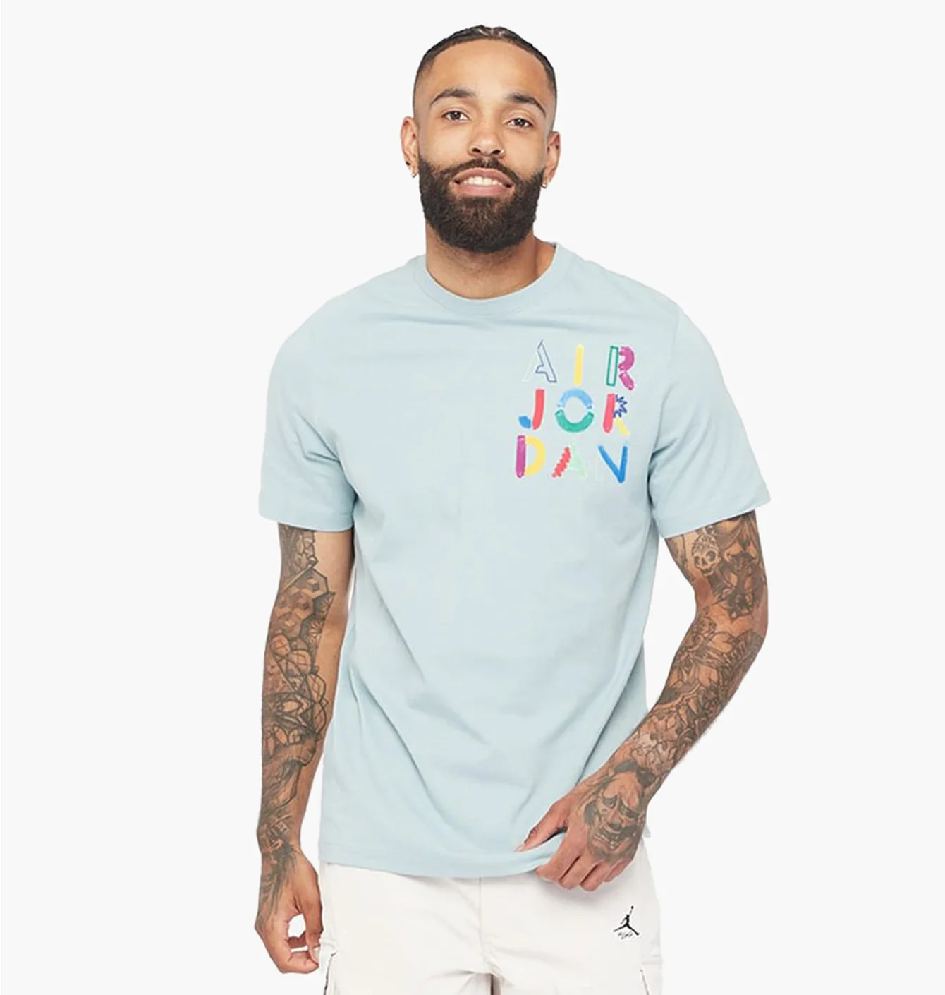 Футболка чоловіча Air Jordan Brand Graphic Crew Tee Light Blue Dm3078-366