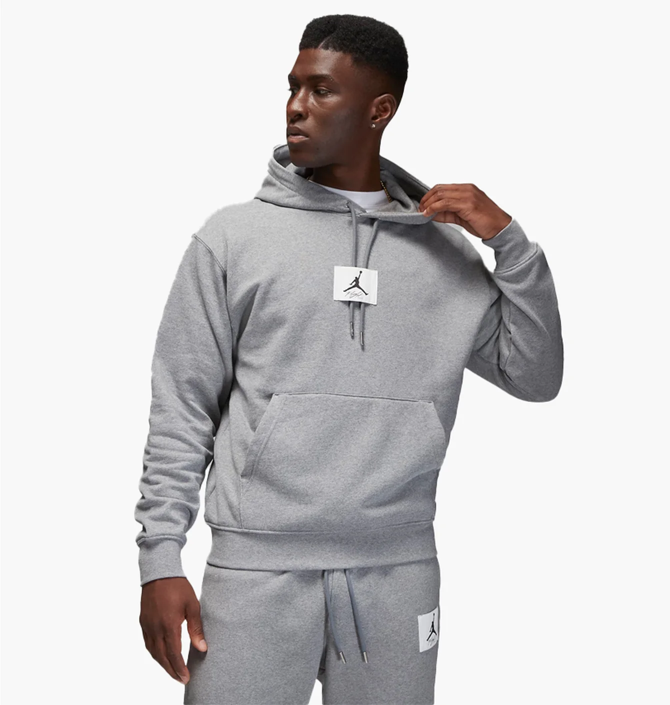 Худі чоловіче Air Jordan Flight Fleece MenS Pullover Hoodie Grey DQ7338-091