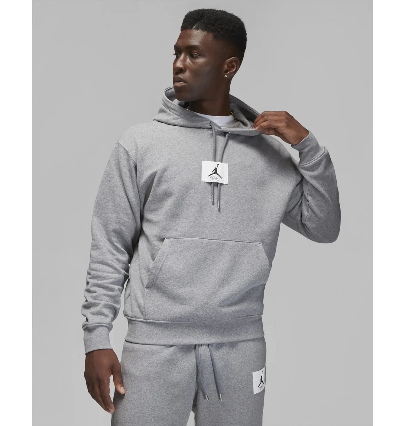 Худі чоловіче Air Jordan Flight Fleece MenS Pullover Hoodie Grey DQ7338-091