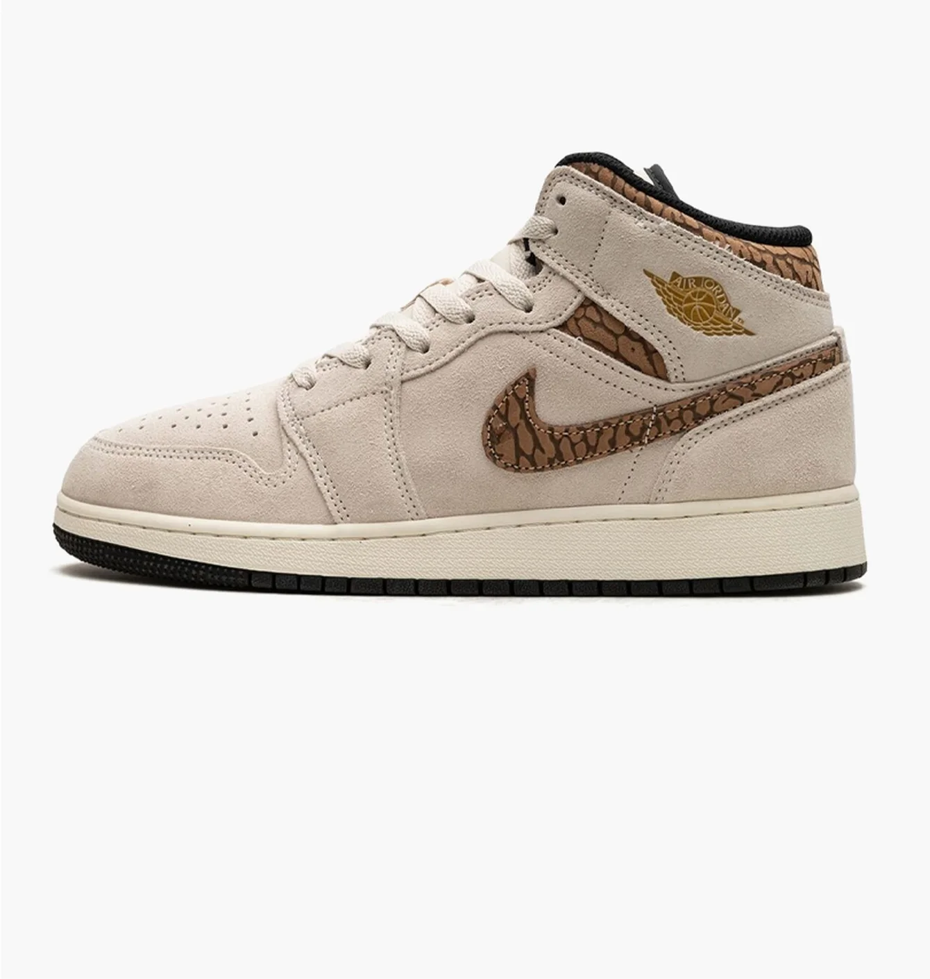 Кросівки дитячі Air Jordan 1 Mid Se Brown Elephant Beige DZ5369-102