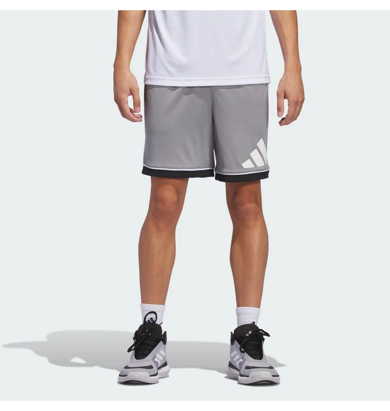 Шорти чоловічі Adidas Basketball Shorts 7 Inc Grey JN4730