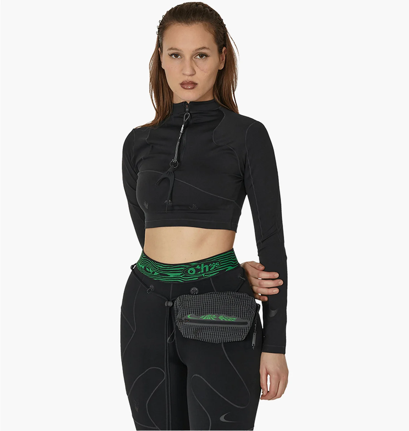 Топ жіночий Nike Off-White Longsleeve Top Black DV5558-010