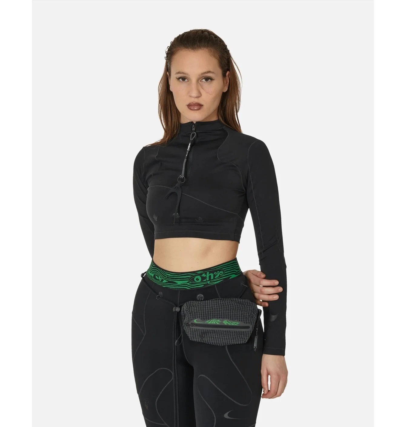 Топ жіночий Nike Off-White Longsleeve Top Black DV5558-010