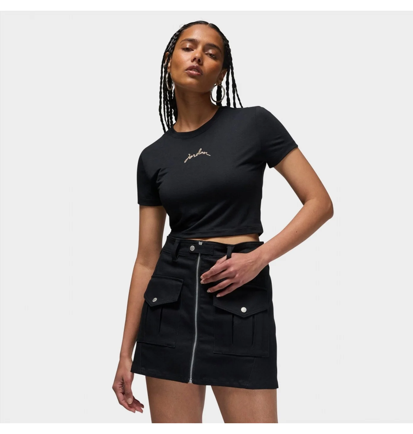 Футболка жіноча Air Jordan Slim Cropped Graphic T-Shirt Black FN5720-010