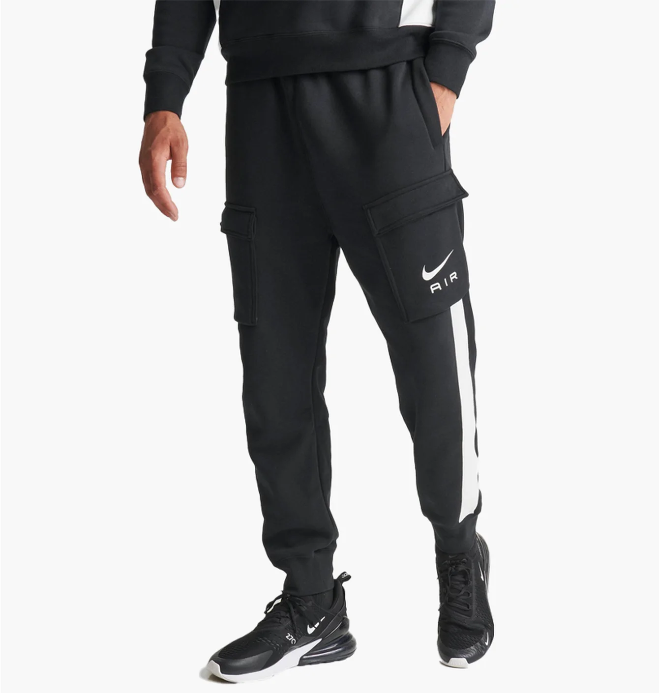 Штани чоловічі Nike Air Retro Fleece Cargo Pants Black FN7693-010