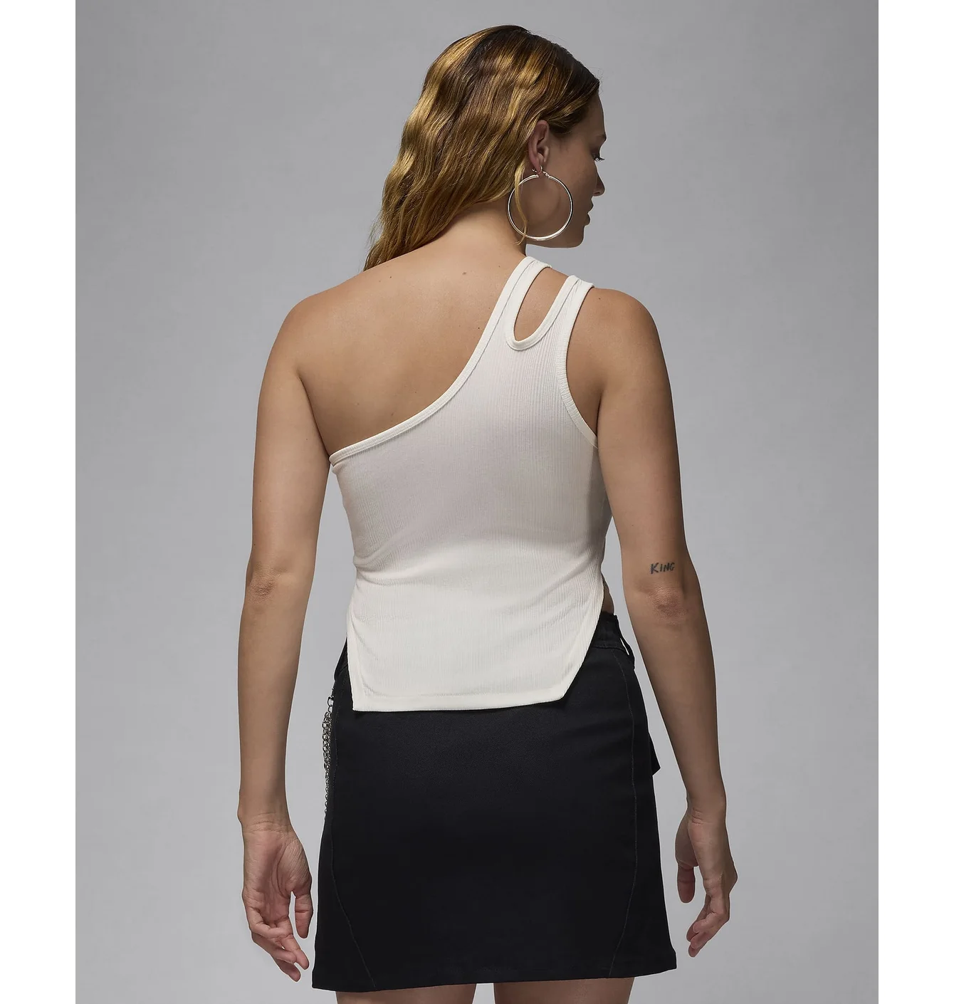 Топ жіночий Air Jordan Asymmetrical Ribbed Tank Top White FN5798-133