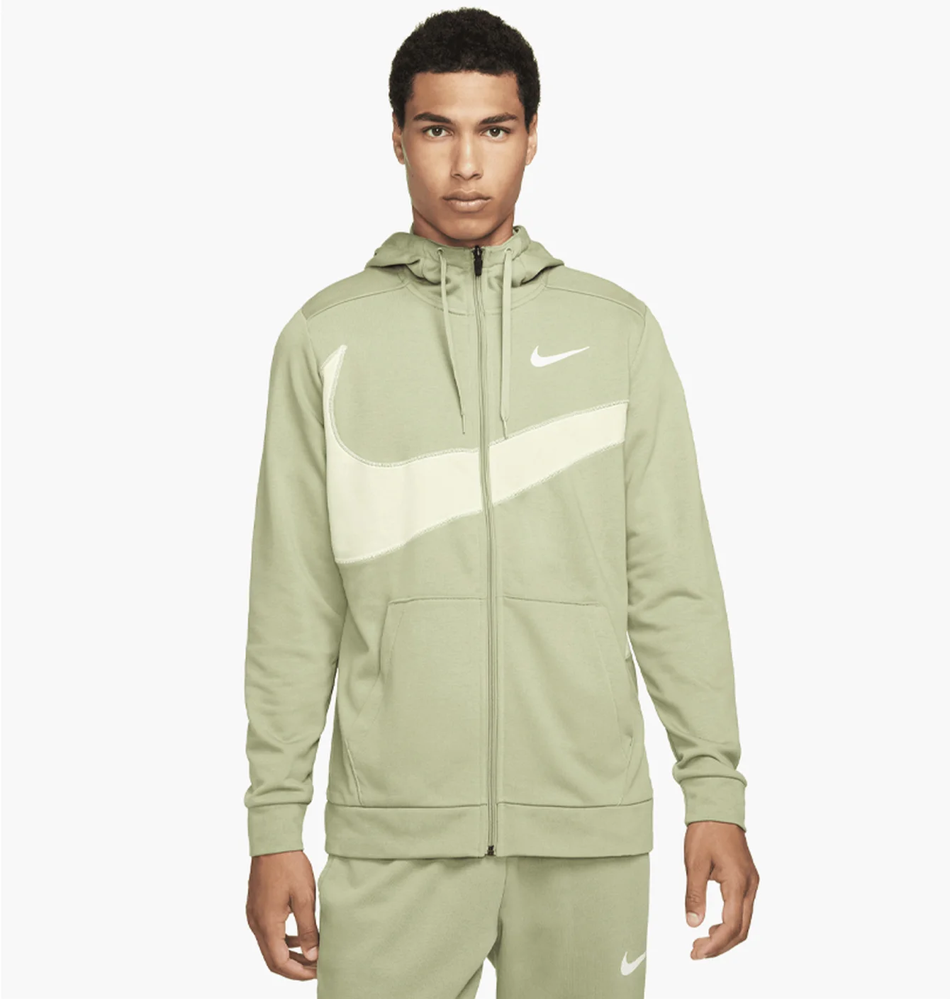 Толстовка чоловіча Nike Df Flc Hd Fz Energ Green FB8575-386