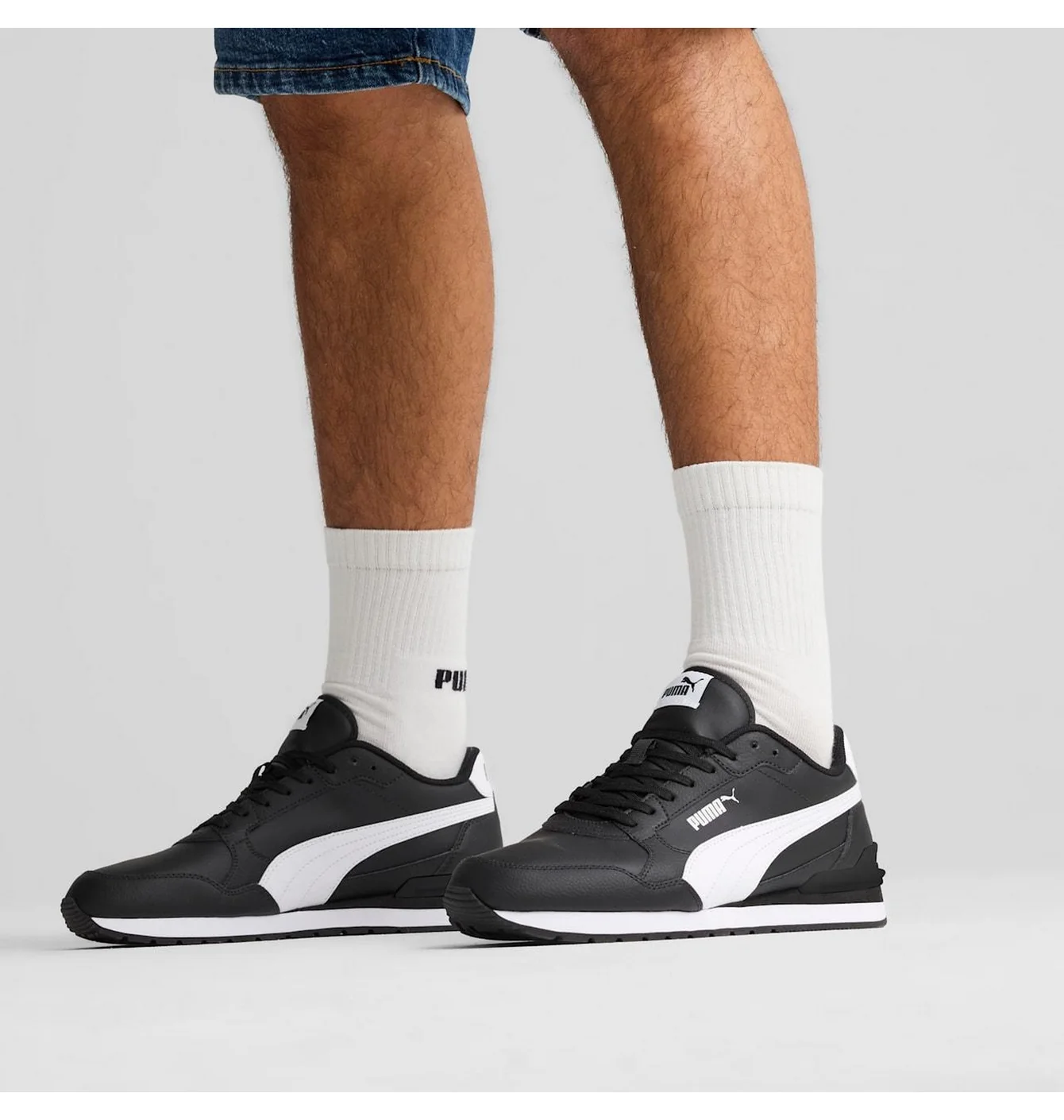 Кросівки унісекс Puma St Runner V4 Leather Sneakers Black 399068-01