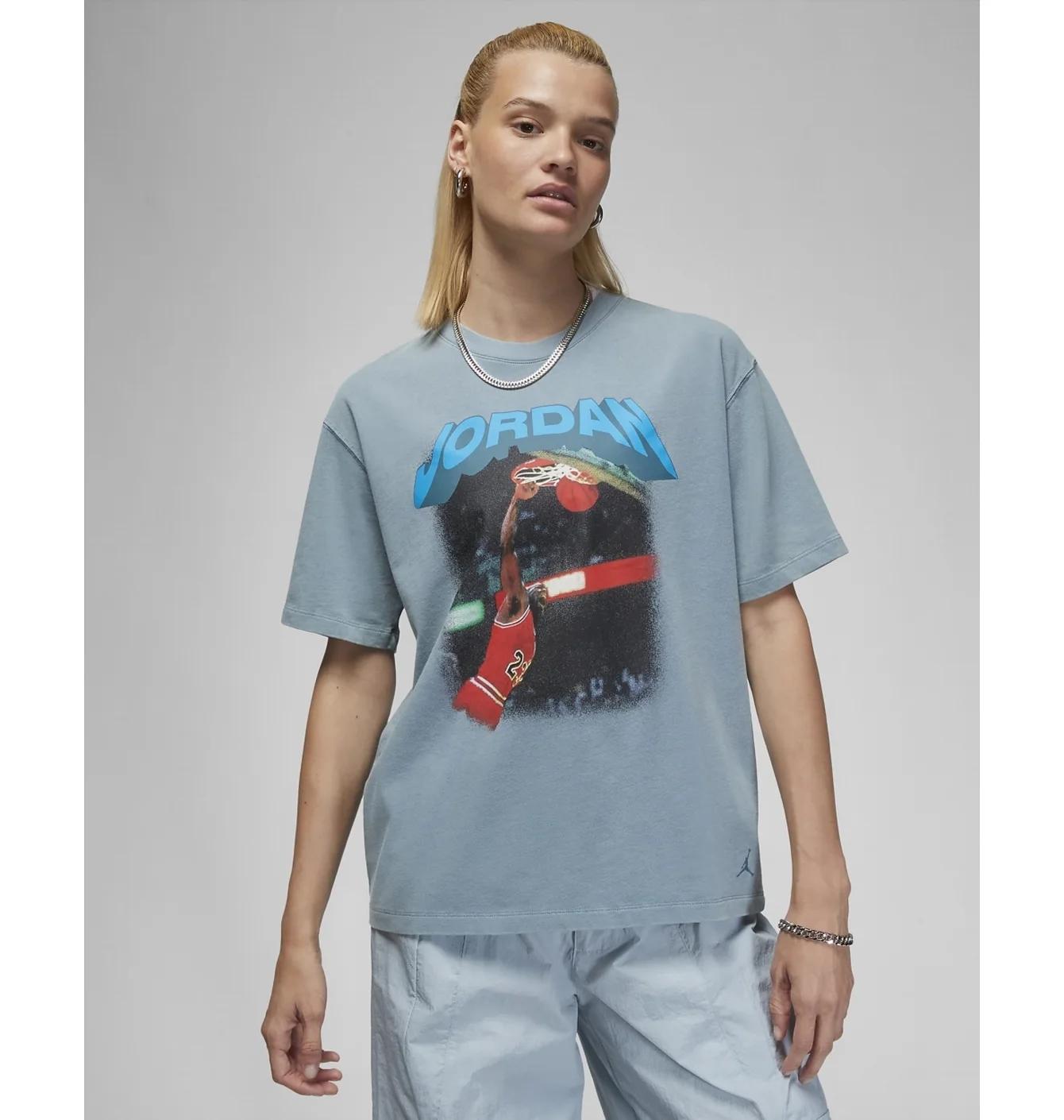 Футболка жіноча Air Jordan (Her)Itage WomenS Graphic T-Shirt Light Blue FB5137-031