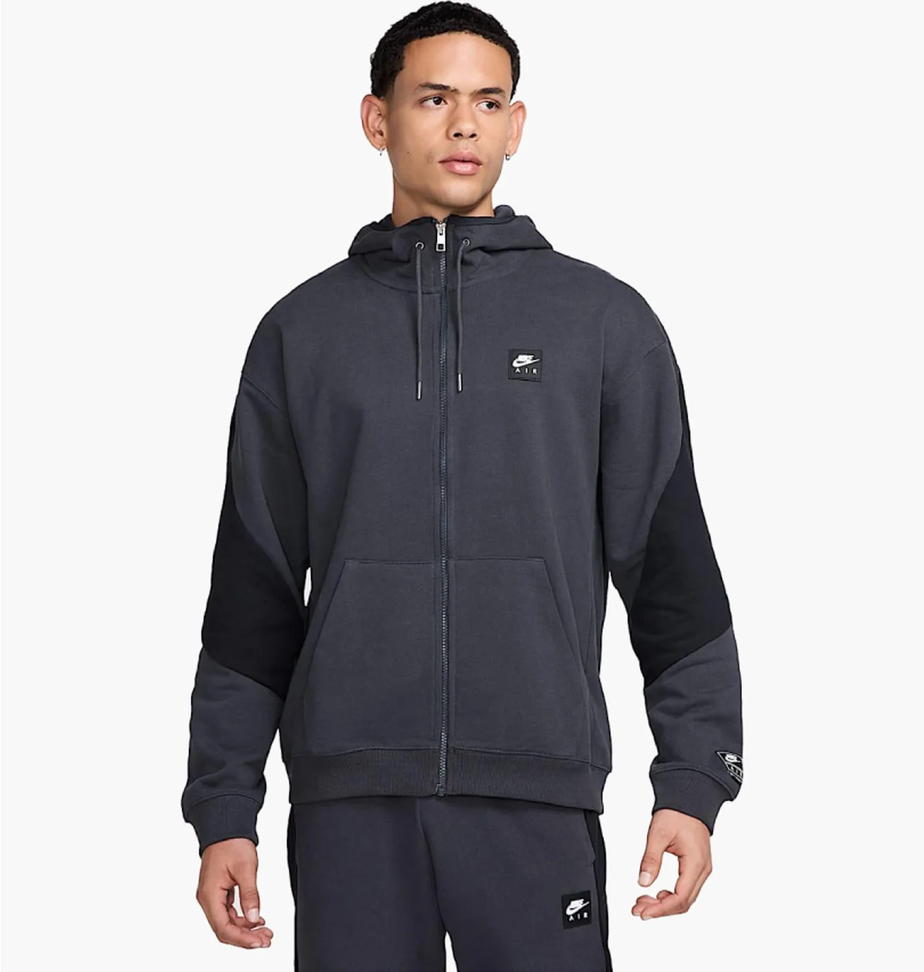 Толстовка чоловіча Nike Air Fleece Grey HJ0636-060