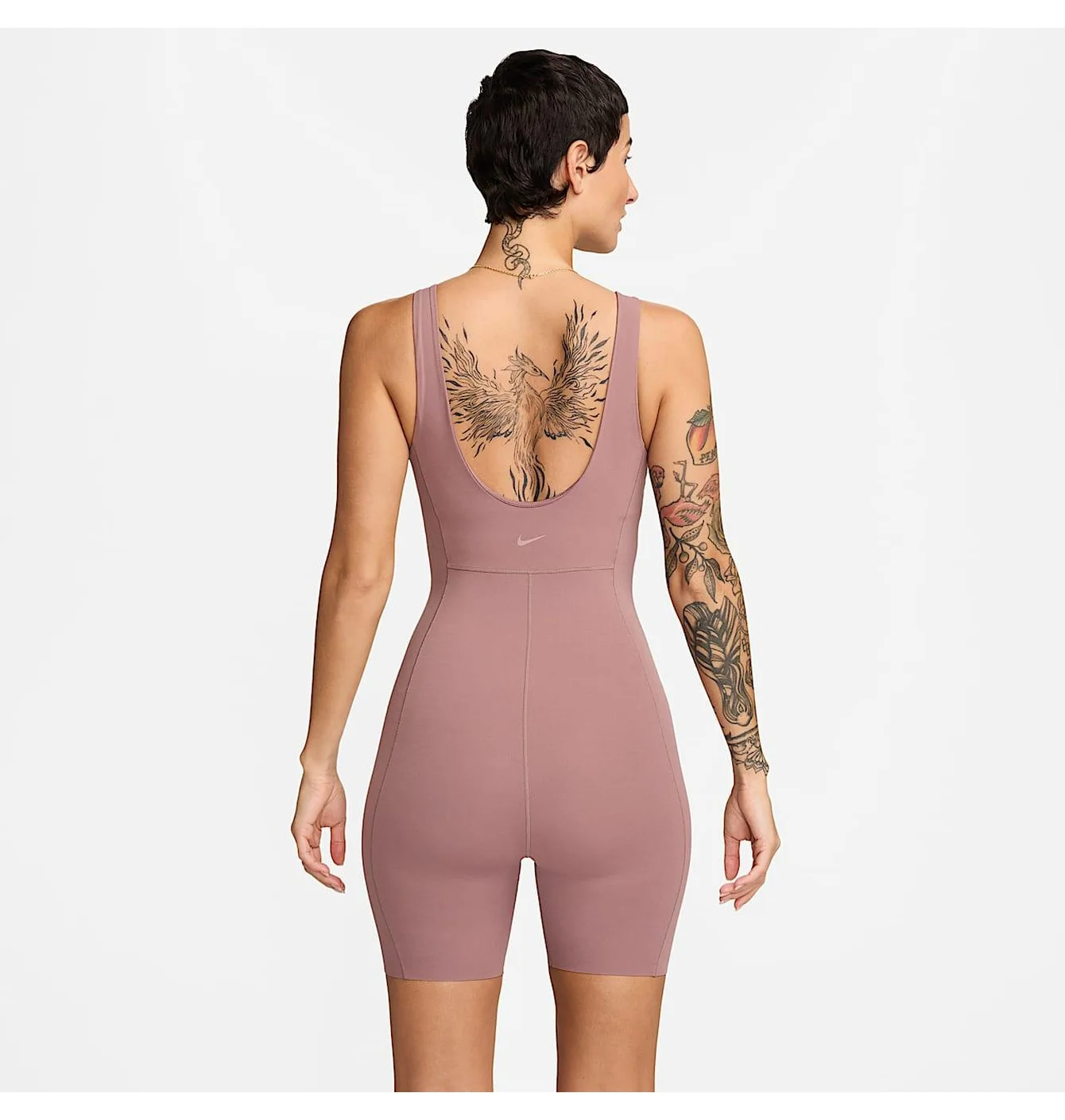Боді жіноче Nike Zenvy Dri-Fit Short Bodysuit Pink FN3031-208