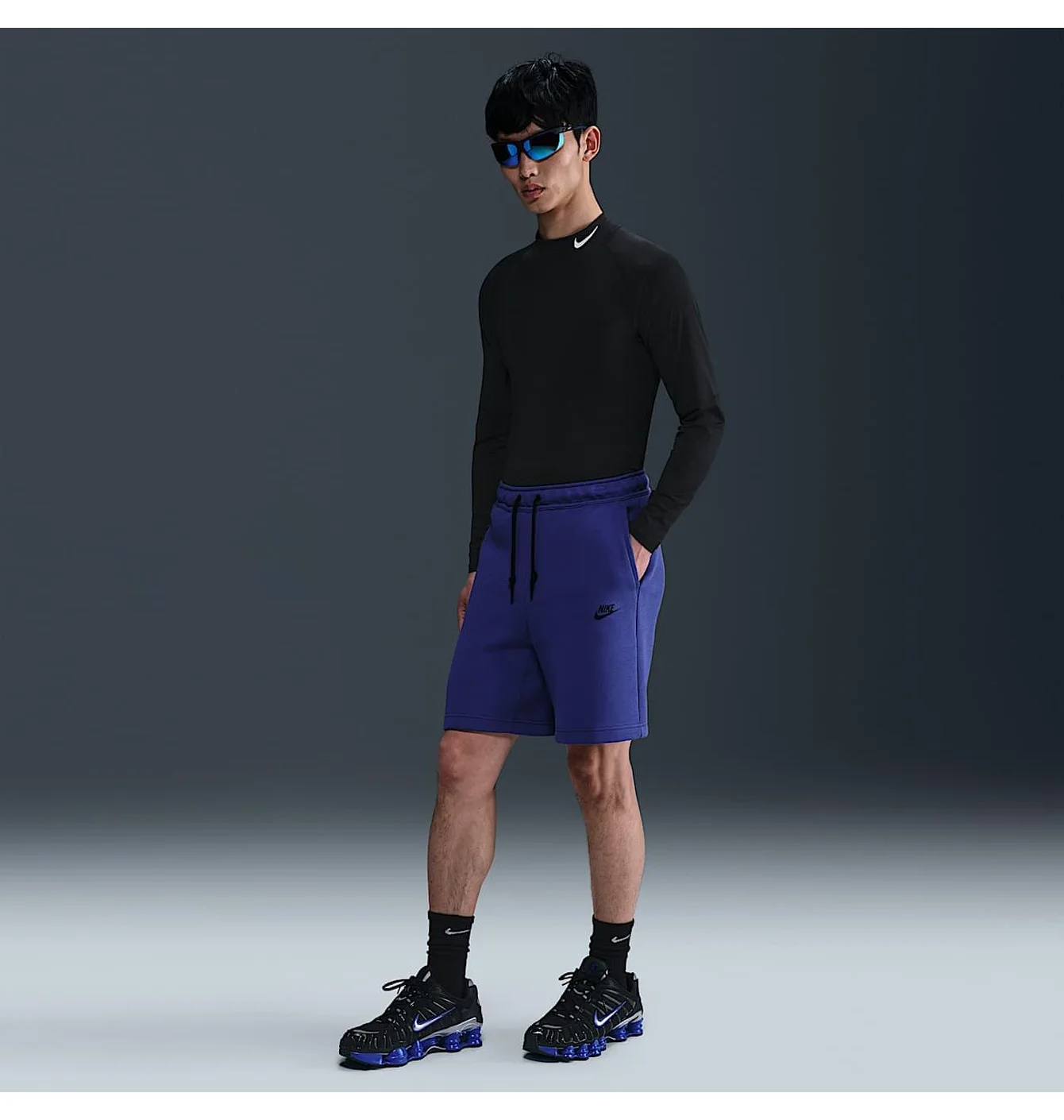 Шорти чоловічі Nike Tech Fleece Blue FB8171-539