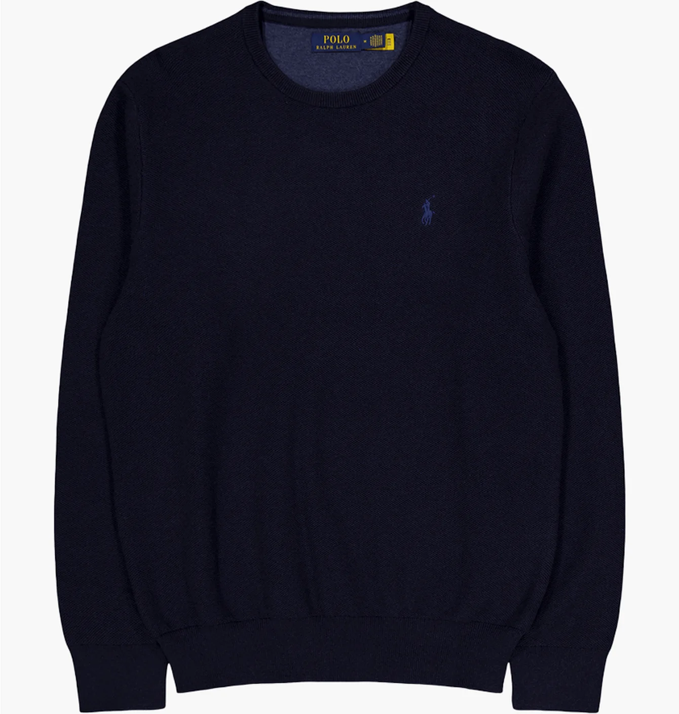 Світшот чоловічий Polo Ralph Lauren Textured Cotton Crewneck Sweater Blue 710918163001
