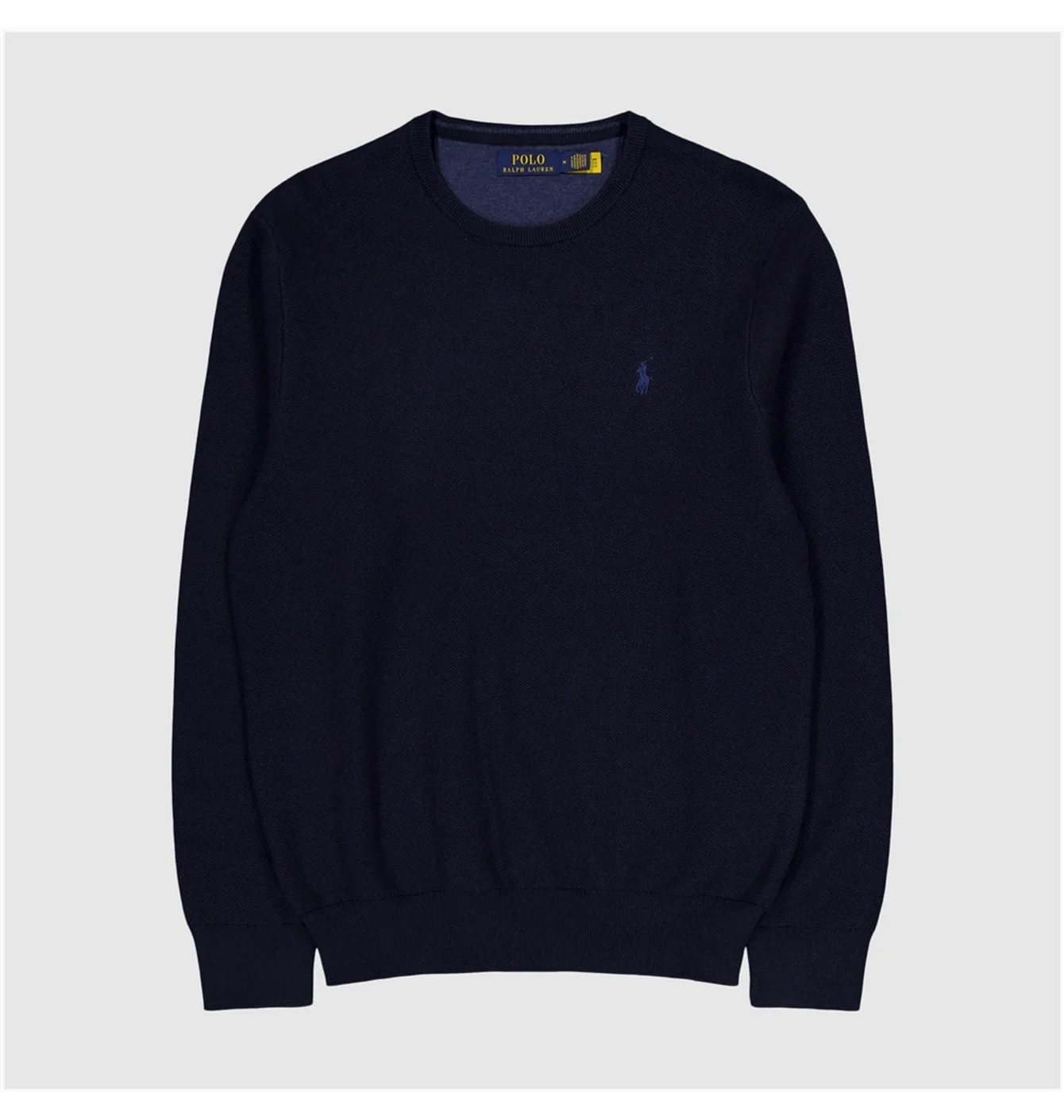 Світшот чоловічий Polo Ralph Lauren Textured Cotton Crewneck Sweater Blue 710918163001