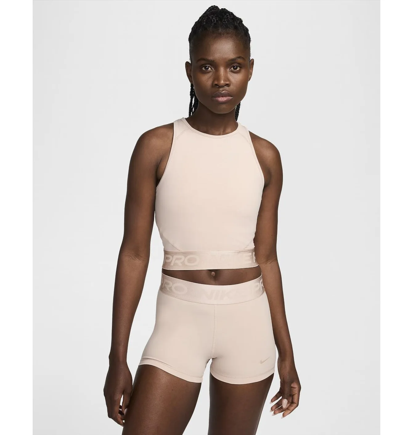 Топ жіночий Nike Pro Dri-Fit Beige FQ7934-207