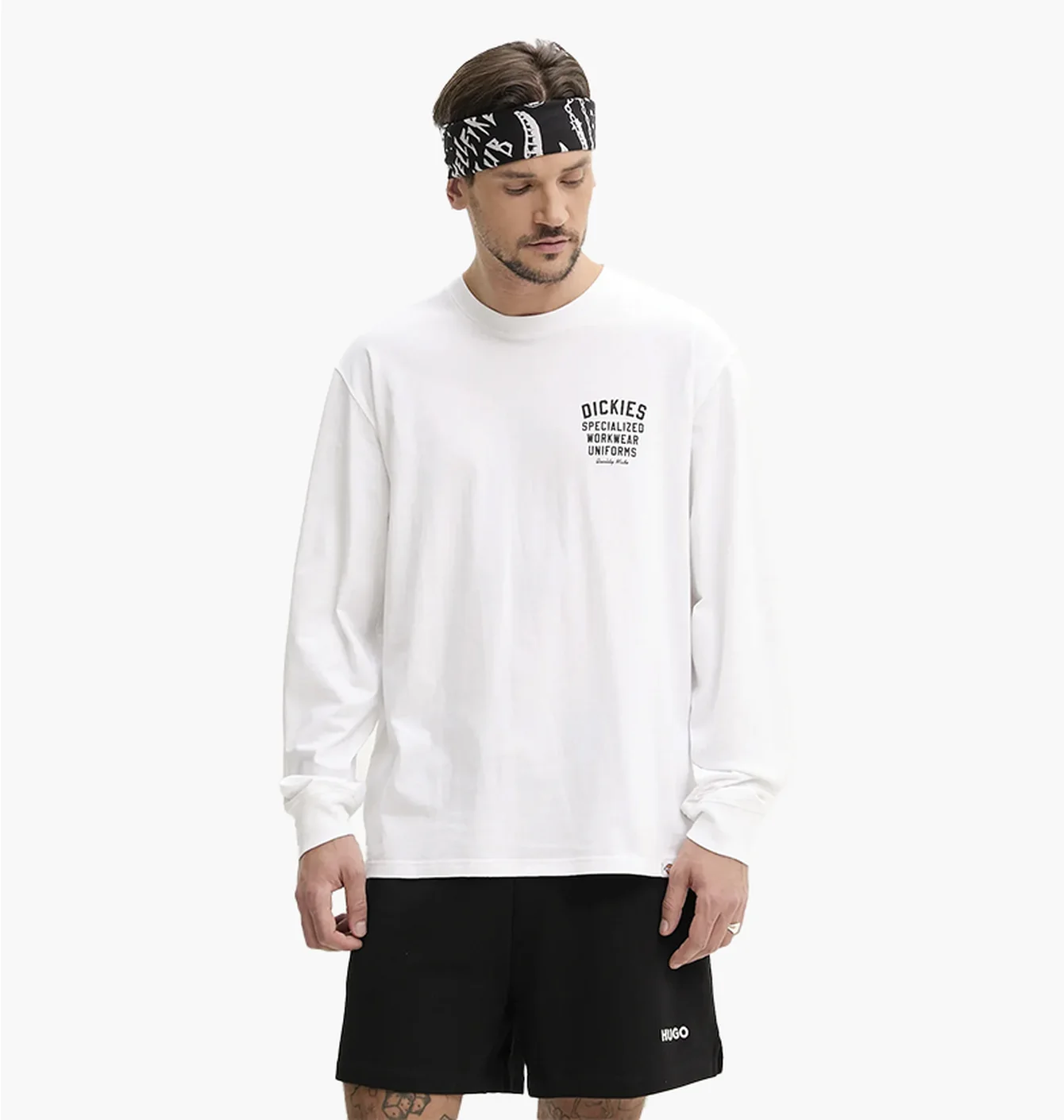 Лонгслів чоловічий Dickies Longsleeve White DK0A4Z930WH1