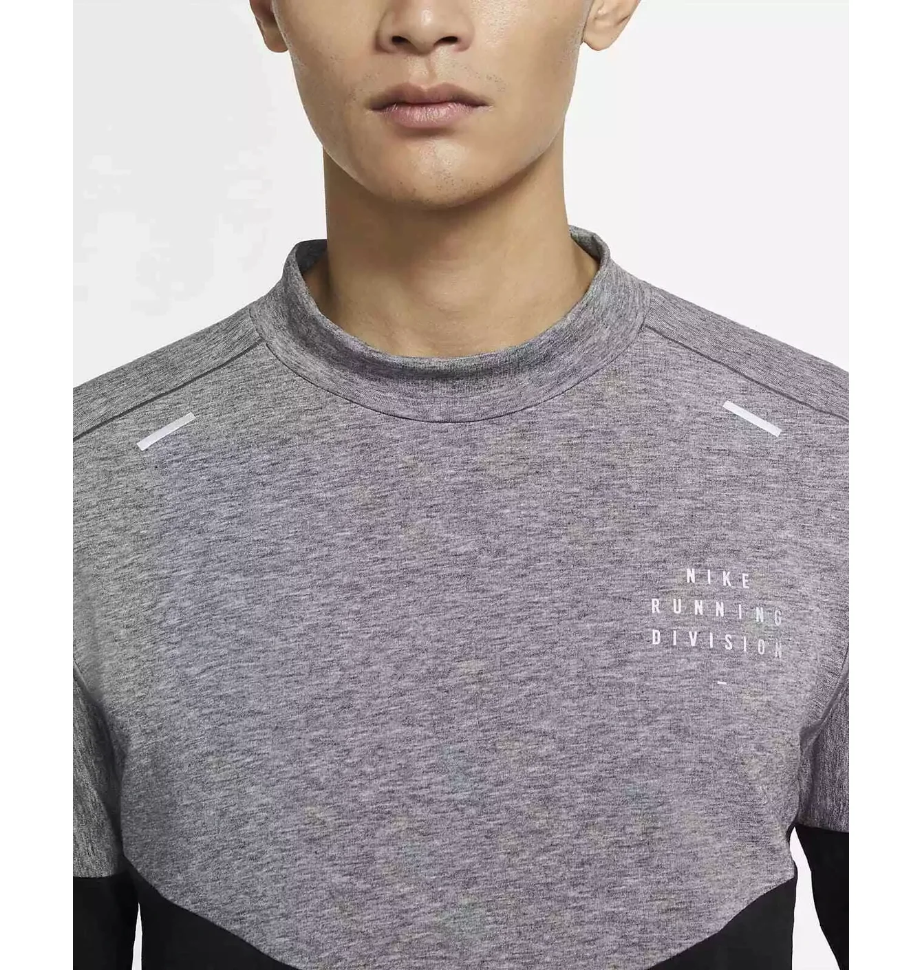Лонгслів чоловічий Nike Therma Fit Run Division Sphere Grey/Black DV8110-010