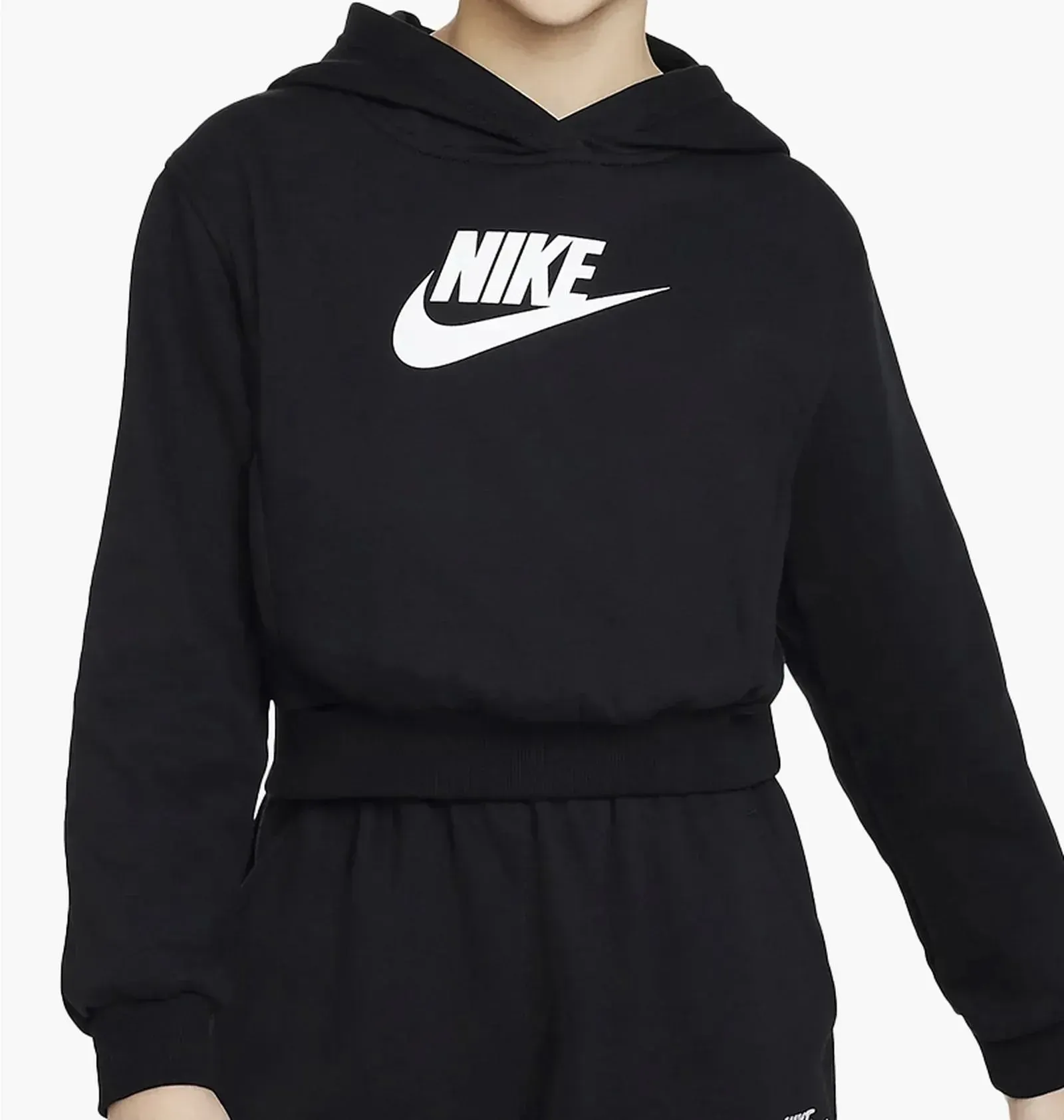 Светр жіночий Nike G Nsw Club Flc Crp Hdy Hbr (FD2925-010)