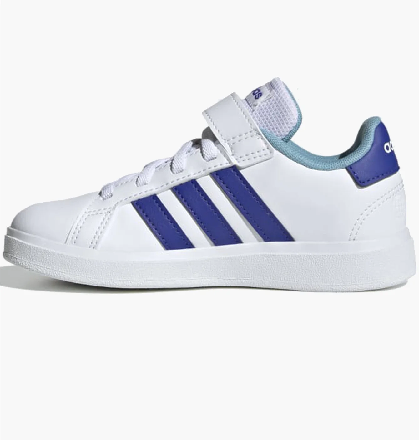 Кросівки дитячі Adidas Grand Court Elastic Lace And Top Strap Sportswear White HP8915