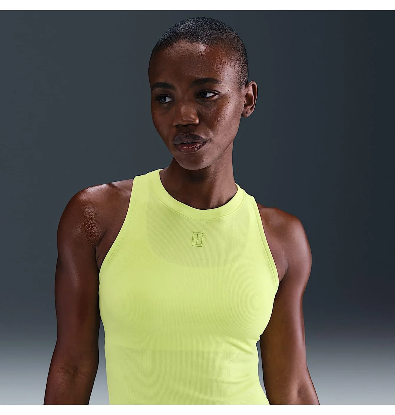 Майка жіноча Nike Court Dri-Fit Advantage Yellow FZ6657-736