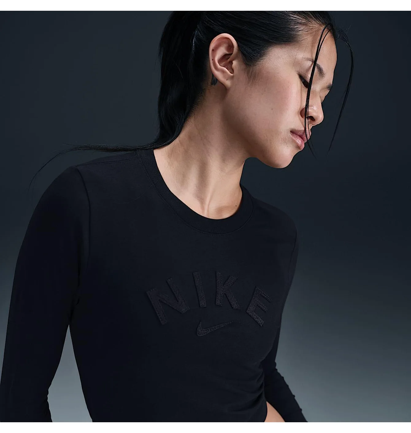 Лонгслів жіночий Nike Nsw Chill Black HQ1702-010
