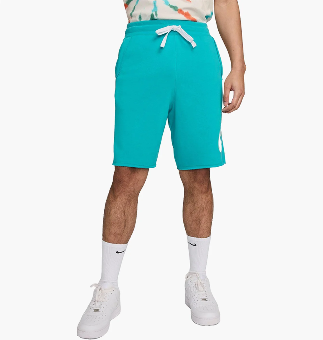 Шорти чоловічі Nike Club Alumni Graphic French Terry Shorts Blue DX0502-345