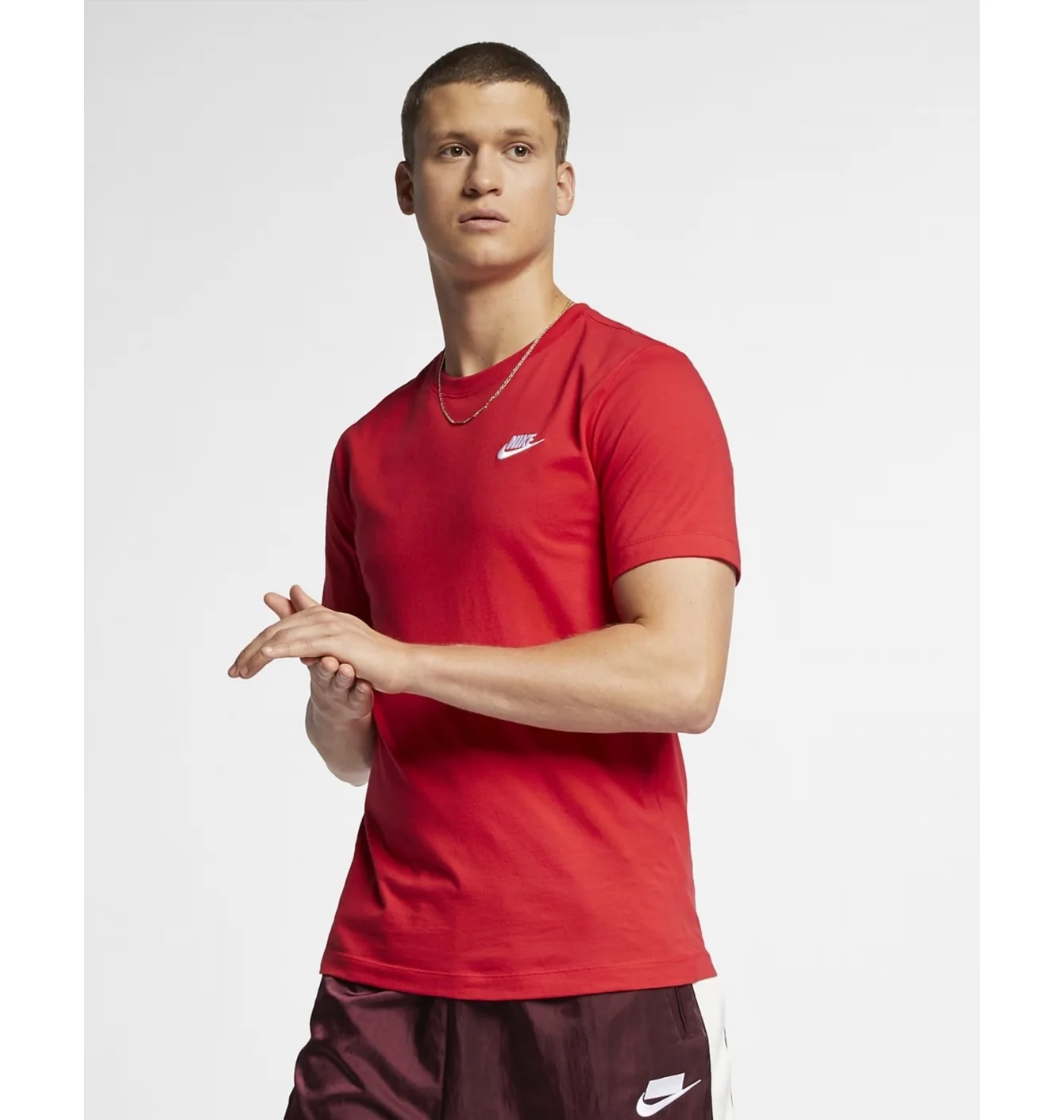 Футболка чоловіча Nike M Nsw Club Tee Red AR4997-657
