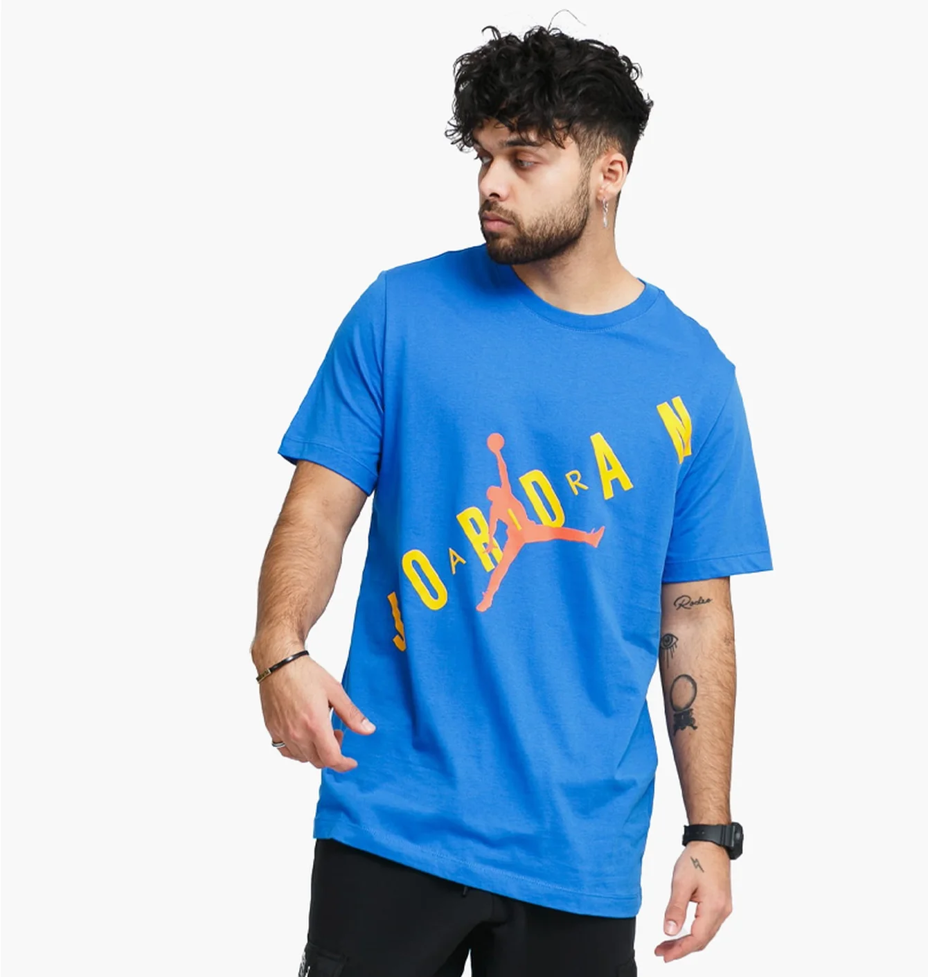 Футболка чоловіча Air Jordan M J Hbr Stretch Ss Crew Blue Da1894-403