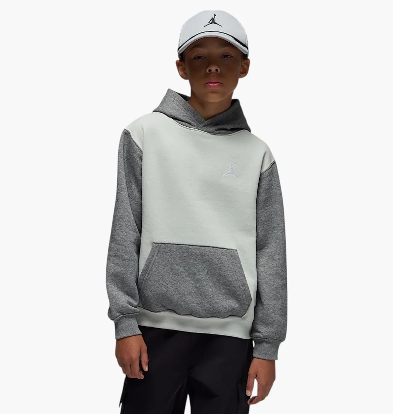 Худі дитяче Air Jordan Brooklyn Fleece Po Hoodie Grey 95F116-F40