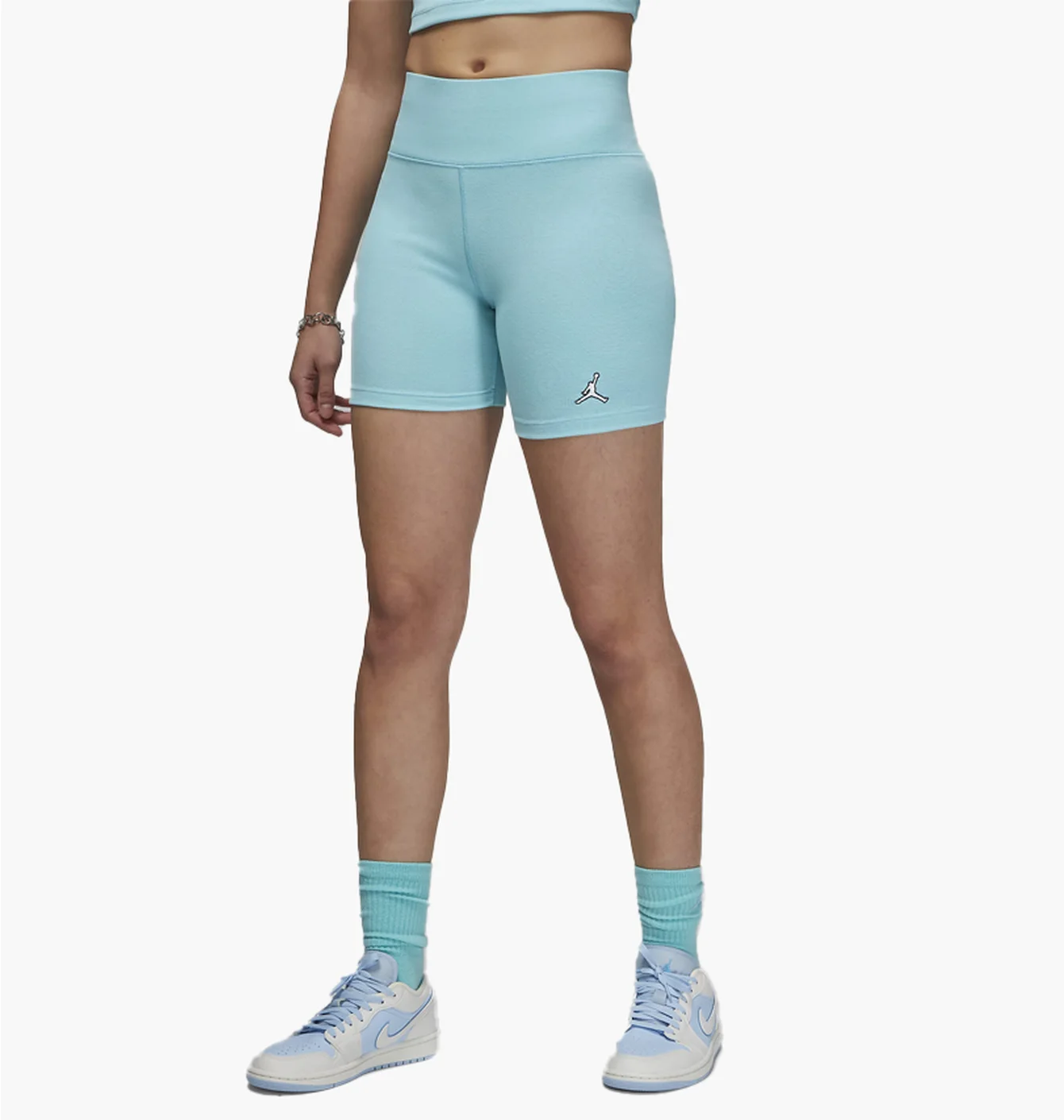 Шорти жіночі Air Jordan Ribbed Bike Shorts Turquoise DZ3180-464