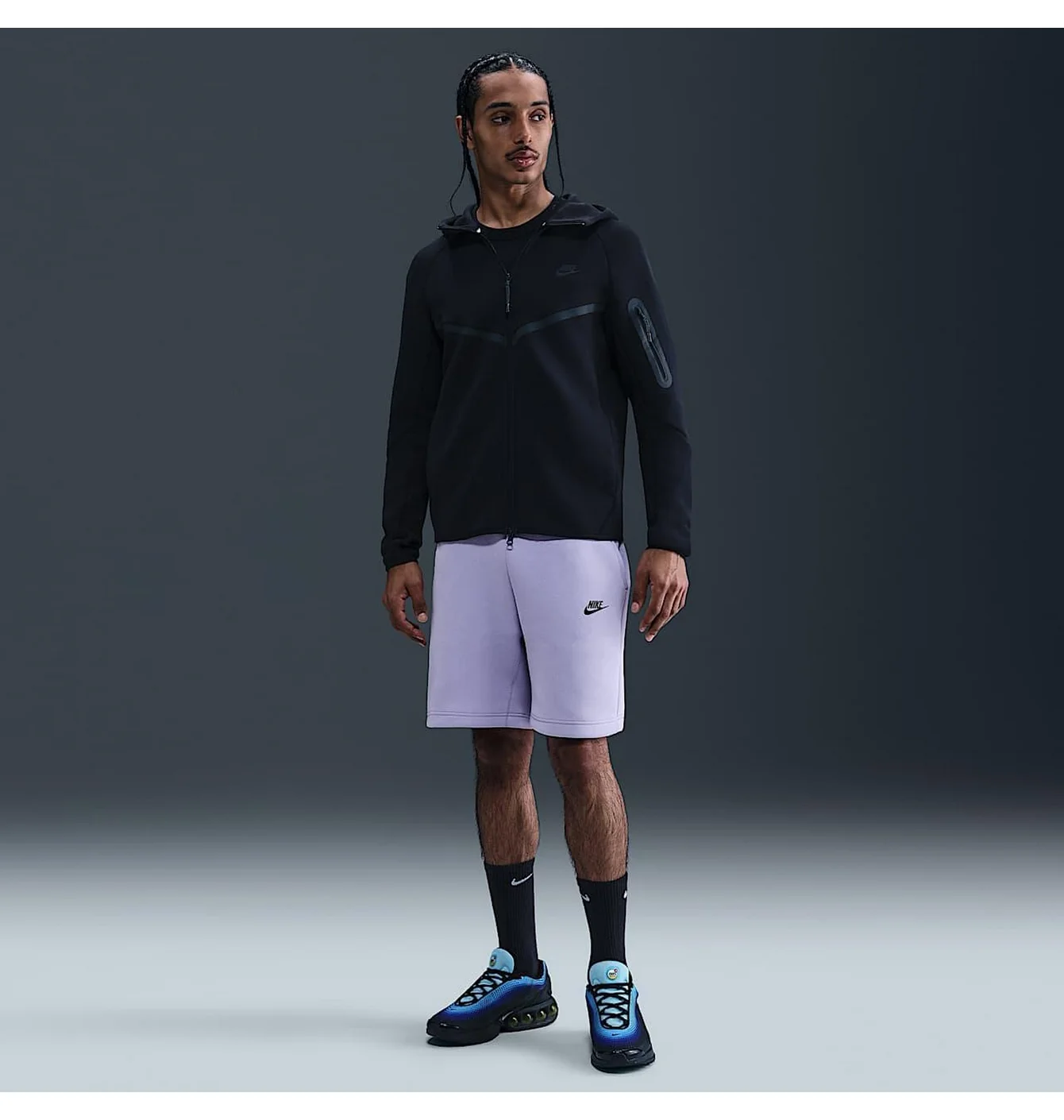 Шорти чоловічі Nike Tech Fleece Violet FB8171-515