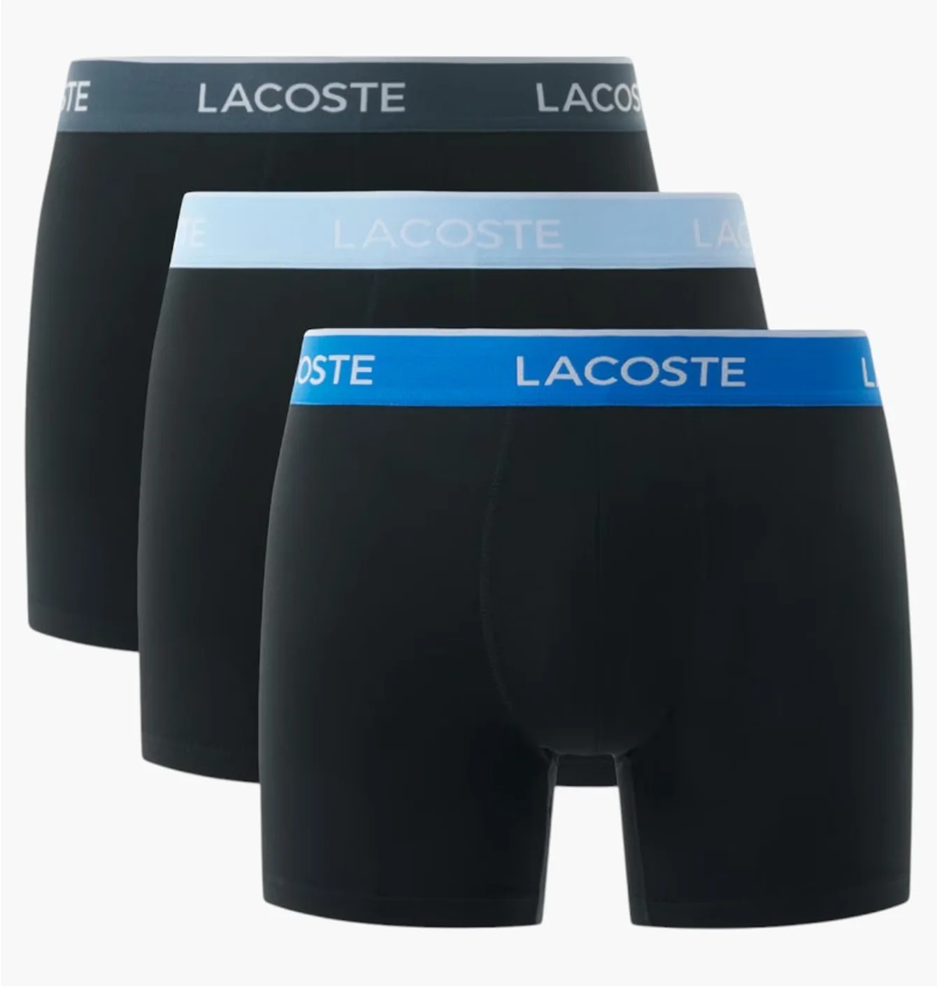 Труси чоловічі Lacoste Cotton Stretch Boxer Brief (3 шт) Black 6H1282-51