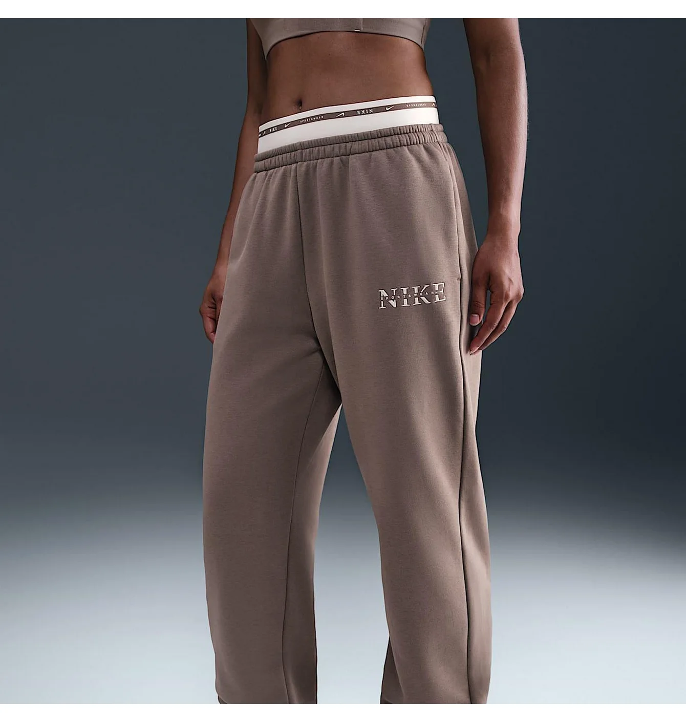 Штани жіночі Nike Sportswear Phoenix Fleece Brown IH4055-214