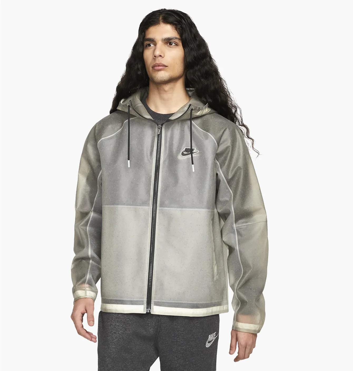 Куртка чоловіча Nike Mens Hooded Tpu Jacket Grey DM5608-012
