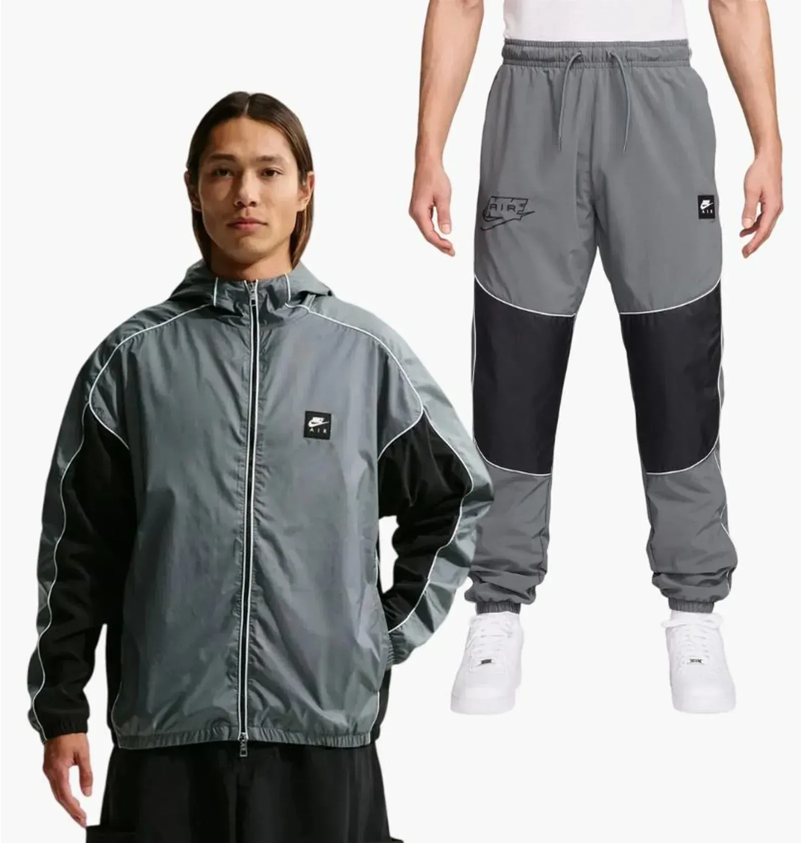 Спортивний костюм чоловічий Nike Air Hybrid Grey (IO0558-084__IO0570-084)
