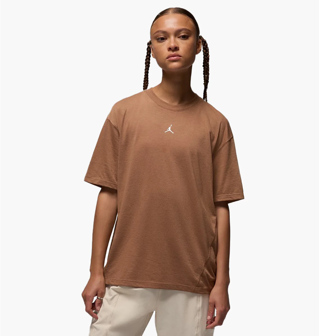 Футболка жіноча Air Jordan W Spt Diamond Ss Brown FN5116-223