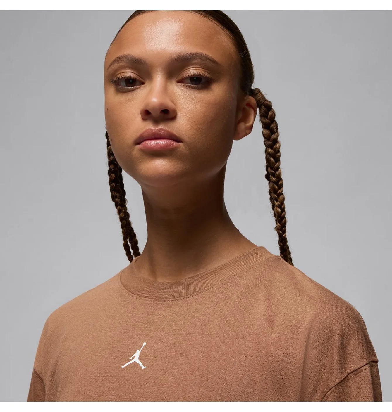 Футболка жіноча Air Jordan W Spt Diamond Ss Brown FN5116-223